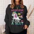 Nevertop Being Alut ユニコーン 面白い 大人 ユーモア 格言 スウェットシャツ 彼女への贈り物