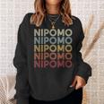 Nipomo California Nipomo Ca Retrointage Text スウェットシャツ 彼女への贈り物