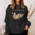 No Cat No Life サビ猫ver 猫好き かわいい スウェットシャツ 彼女への贈り物