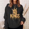 No Kings Slogan Anti-Authority Protest Bold Sweatshirt Gifts for Her
