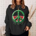 Palestine Watermelon Palestine Peace Watermelon Palestine Camisa de entrenamiento Regalos para ella
