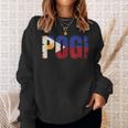 Pogi フィリピンのスラングとフィリピン国旗。 スウェットシャツ 彼女への贈り物