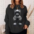 Rap Bear Collector Style Reflective Hip Hop Teddy With Bling Sweatshirt Gifts for Her
