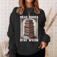 Read Bookstay Weird Bookworm Reading Book Lover Book スウェットシャツ 彼女への贈り物