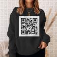 Rickroll Qrコードリンクミーム スウェットシャツ 彼女への贈り物