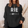 Rie ギター ハートビート 音楽 ギタリスト レトロ ヴィンテージ スウェットシャツ 彼女への贈り物