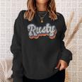 Rusty 名前入りシャツ カスタムレタリング 70年代 スウェットシャツ 彼女への贈り物