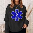 Star Of Life Rod Of Asclepius Emt Ems パラメディック メディック スウェットシャツ 彼女への贈り物