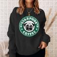 Starpugs コーヒーパグ 犬好き ギフト スウェットシャツ 彼女への贈り物