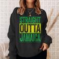 Straight Outta Jamaica ジャマイカ カリビアン レトロ レゲエ パーティー スウェットシャツ 彼女への贈り物