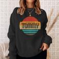 Tommy 名称 レトロ・ヴィンテージ・サンセット 限定版 スウェットシャツ 彼女への贈り物