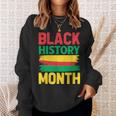 History Month ペイントブラシ ジューンティーンス ブラックヒストリー スウェットシャツ 彼女への贈り物