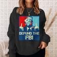 Trump Defund The Fbi ビンテージ プロトランプ 2024 愛国的 スウェットシャツ 彼女への贈り物