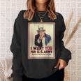 Uncleam I Want You For Us Army ビンテージポスターtシャツ スウェットシャツ 彼女への贈り物