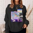 Vaporwave 美的pc トリッピーアート 90年代コンピューター スウェットシャツ 彼女への贈り物
