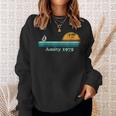 Vintage Amity 1975 Sunset Retro Sailboat Summer Vibes Sweatshirt Gifts for Her