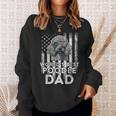 Vintage Usa Flag World's Best Poodle Dog Dad Fathers Day Sweatshirt Gifts for Her