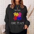 We Are One Team ジグソーパズル付き スウェットシャツ 彼女への贈り物