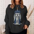 Weeping Angel With Blue Police Box 1 Fan Fun Sweatshirt Gifts for Her