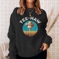 Western Haw Y'all Golf Ball Cowboy Southern Retro Sweatshirt Gifts for Her