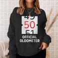 おもしろい 50歳の誕生日 オールドメーター 50歳 50歳 誕生日 50歳 50歳 スウェットシャツ 彼女への贈り物