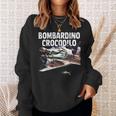 おもしろい ボンバルディーノ クロコディロ イタリア Ai 動物 ブレイン ミーム スウェットシャツ 彼女への贈り物