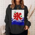 かきごり 日本のこりちどり かき氷サインtシャツ スウェットシャツ 彼女への贈り物