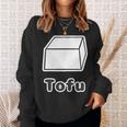 とうふ Tofu（豆腐）【Gohan ごはんタイム】ゆるくて かわいい 面白い イラスト スウェットシャツ 彼女への贈り物