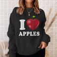 りんご大好き スウェットシャツ 彼女への贈り物