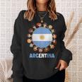 アルゼンチン国旗 ヒスパニック文化遺産月間 アルゼンチン キッズ スウェットシャツ 彼女への贈り物