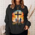 イエスキリストの十字架 – サンライズネイチャークリスチャン スウェットシャツ 彼女への贈り物