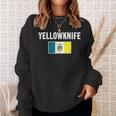 イエローナイフ 紋章 旗 国家への誇り ギフト お土産 スウェットシャツ 彼女への贈り物