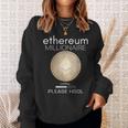 イーサリアム ミリオネール ローディング プリー・ホドル ファニー Eth 20 コイン スウェットシャツ 彼女への贈り物