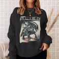 エイリアンxenomorphイラストポスター。 スウェットシャツ 彼女への贈り物