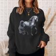 エレガントなアラビア馬のデザイン、馬好きに最適です。 スウェットシャツ 彼女への贈り物