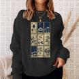 オカルト精神活性植物サイケデリックゴシック薬タロット スウェットシャツ 彼女への贈り物