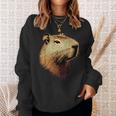 カピバラ Be Capy カピバラ げっ歯類 おもしろカピバラ Capybara スウェットシャツ 彼女への贈り物