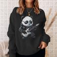 ギター ロック音楽を備えたヘビー ロック メタル パンダ スウェットシャツ 彼女への贈り物