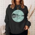 ギター 湖 反射 月 ギター ミュージシャン スウェットシャツ 彼女への贈り物