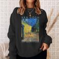 ゴッホ 面白いtシャツ アート 夜のカフェテラス 印象派 絵画 メンズ レディース 面白い 服 美術 油彩画 スウェットシャツ 彼女への贈り物