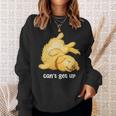 ゴールデンレトリバー ゴールデン 犬 Can't Get Up かわいい やる気スイッチ故障中 水彩 おもしろ 犬好き スウェットシャツ 彼女への贈り物