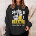 サウナとビールサウナ ウェルネスサウナ スウェットシャツ 彼女への贈り物