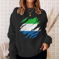 シエラレオネの国旗シエラレオネ スウェットシャツ 彼女への贈り物