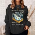 シュレディンガーの猫指名手配教授 科学物理教師 スウェットシャツ 彼女への贈り物