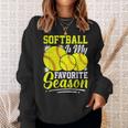 ソフトボールは私の好きな季節の楽しいデザイン。 スウェットシャツ 彼女への贈り物
