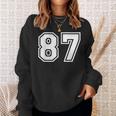 チームジャージーナンバー87 スポーツギフト スウェットシャツ 彼女への贈り物