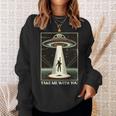 テイク・ミー・ウィズ・ユー エイリアン Ufo クローズエンカウンター ロズウェル エリア51 長袖tシャツ スウェットシャツ 彼女への贈り物