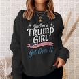 トランプガールレッドtシャツ ドナルド・トランプ大統領2024 スウェットシャツ 彼女への贈り物