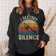 トランペット奏者 I Destroyilence Recto Trumpet Lovers スウェットシャツ 彼女への贈り物