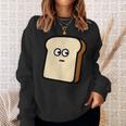 トーストくん パン 食パン かわいい イラスト ゆるキャラ メンズ レディース キッズ スウェットシャツ 彼女への贈り物